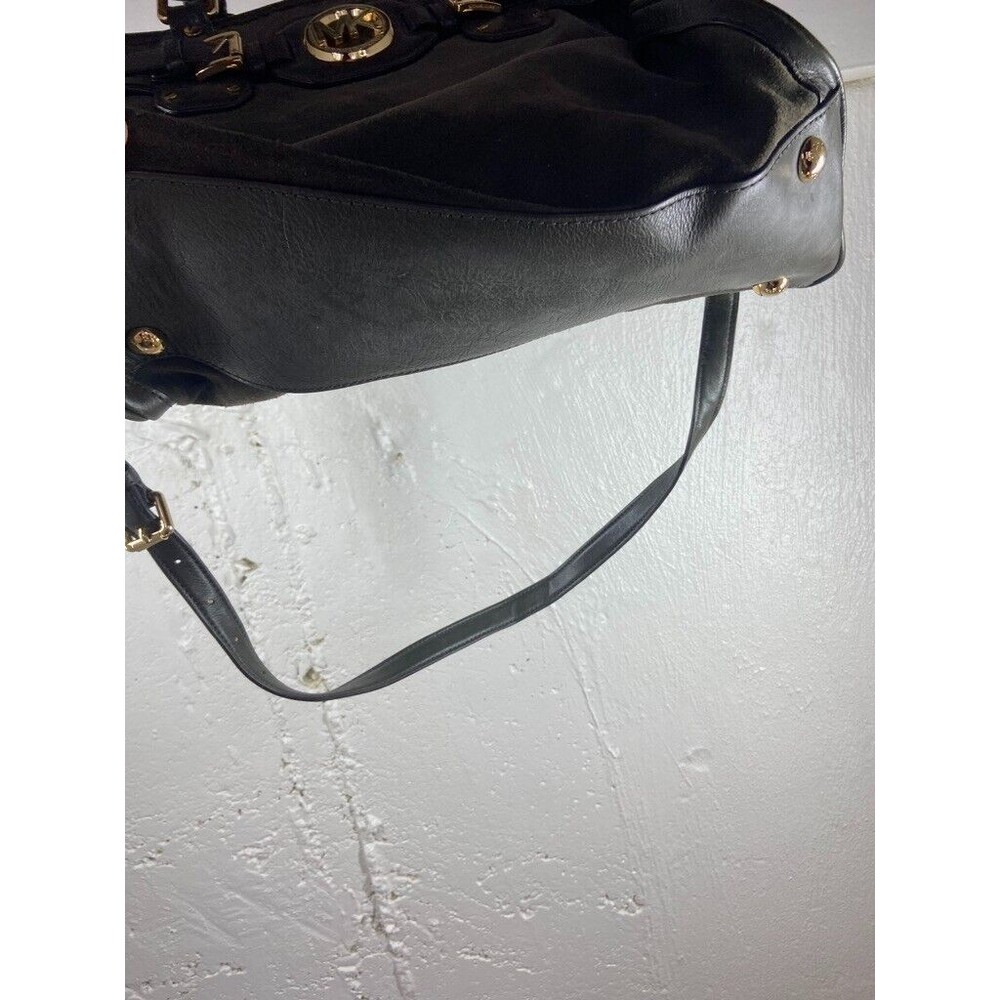 MICHAEL KORS GREEN SUEDE LEATHER SATCHEL CROSSBODY BAG 14 X 11 - Picture 2 of 5